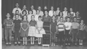 1950s school kids white